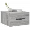 Tables de chevet murales 2 pcs sonoma gris 35x35x20 cm 