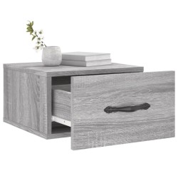 Tables de chevet murales 2 pcs sonoma gris 35x35x20 cm 