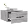 Tables de chevet murales 2 pcs sonoma gris 35x35x20 cm 