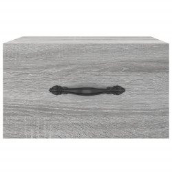 Tables de chevet murales 2 pcs sonoma gris 35x35x20 cm 