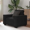 Fauteuil noir 60 cm velours 