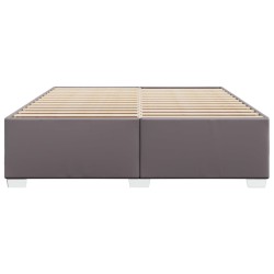Cadre de lit sans matelas gris 180x200 cm similicuir 