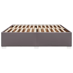 Cadre de lit sans matelas gris 180x200 cm similicuir 