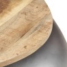 Table basse Gris 68x68x30 cm Bois de manguier solide 