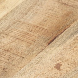 Table basse Gris 68x68x30 cm Bois de manguier solide 