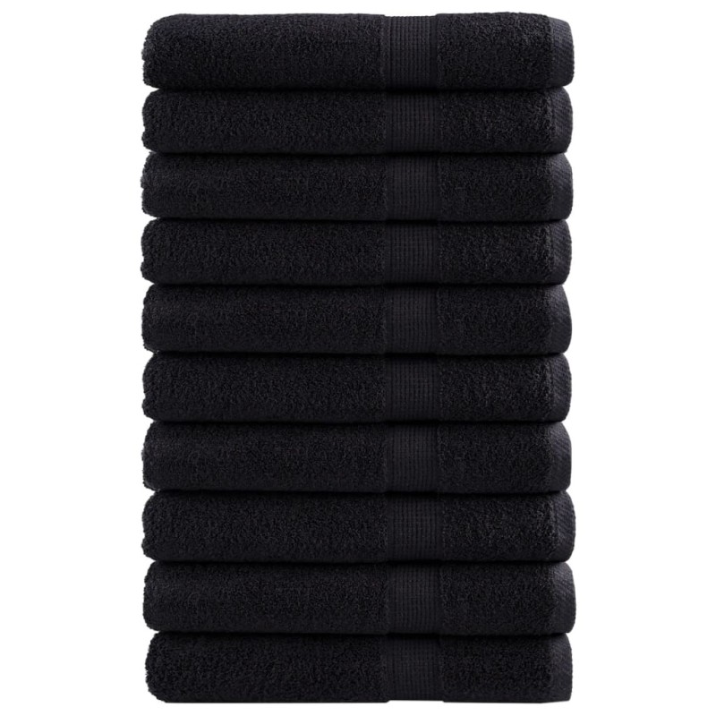 Serviettes de qualité supérieure SOLUND 10 pcs noir 600 g/m² 
