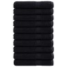 Serviettes de qualité supérieure SOLUND 10 pcs noir 600 g/m² 
