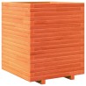 Jardinière cire marron 60x60x72 cm bois de pin massif 