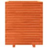 Jardinière cire marron 60x60x72 cm bois de pin massif 