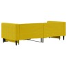 Lit de jour avec lit gigogne jaune 80x200 cm velours 