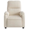 Fauteuil inclinable beige tissu microfibre 