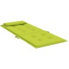 Coussins de chaise à dossier haut lot de 2 vert vif 