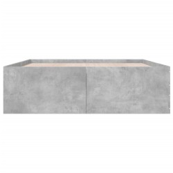 Cadre de lit sans matelas gris béton 160x200 cm 