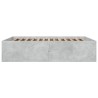 Cadre de lit sans matelas gris béton 160x200 cm 