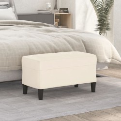 Banc Crème 70x35x41 cm Velours 