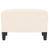 Banc Crème 70x35x41 cm Velours 