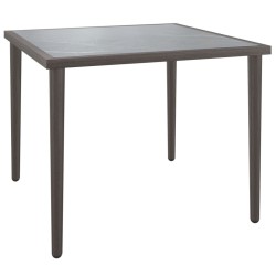 Salon de jardin 3 pcs avec coussins Gris Résine tressée 