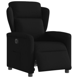 Fauteuil inclinable électrique Noir Tissu 