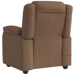 Fauteuil de massage inclinable Marron Tissu 