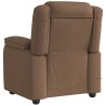 Fauteuil de massage inclinable Marron Tissu 