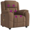 Fauteuil de massage inclinable Marron Tissu 