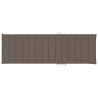 Chaise longue double et coussins taupe Bois de pin imprégné 