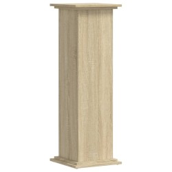 Support pour plantes chêne sonoma 33x33x100cm bois d'ingénierie 