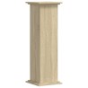 Support pour plantes chêne sonoma 33x33x100cm bois d'ingénierie 