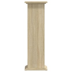 Support pour plantes chêne sonoma 33x33x100cm bois d'ingénierie 