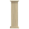 Support pour plantes chêne sonoma 33x33x100cm bois d'ingénierie 