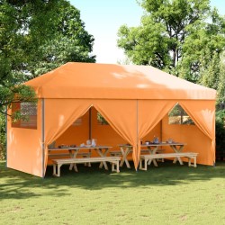 Tente de réception pliable escamotable avec 4 parois latérales 