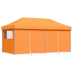 Tente de réception pliable escamotable avec 4 parois latérales 