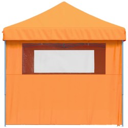 Tente de réception pliable escamotable avec 4 parois latérales 