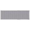 Chaise longue double et coussins gris Bois de pin imprégné 