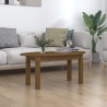 Table basse Marron miel 80x40x35 cm Bois massif de pin 