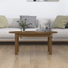 Table basse Marron miel 80x40x35 cm Bois massif de pin 