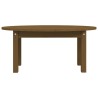Table basse Marron miel 80x40x35 cm Bois massif de pin 