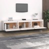 Meubles TV 3 pcs Blanc Bois massif de pin 