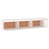 Meubles TV 3 pcs Blanc Bois massif de pin 