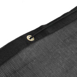 Filet de conteneur PEHD 3,5 x 6 m Noir 