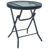 Ensemble de bistro 3 pcs Taupe Acier 