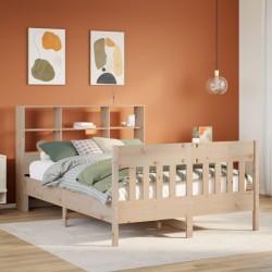 Cadre de lit sans matelas 120x190 cm bois de pin massif 