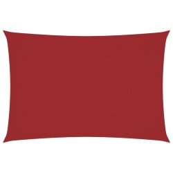 Voile de parasol tissu oxford rectangulaire 3x6 m rouge 