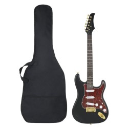 Guitare électrique pour débutants et sac noir et doré 4/4 39" 