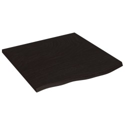 Dessus de bureau marron foncé 60x60x2 cm bois chêne traité 