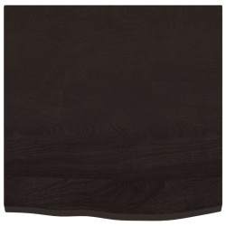 Dessus de bureau marron foncé 60x60x2 cm bois chêne traité 