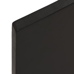 Dessus de bureau marron foncé 60x60x2 cm bois chêne traité 