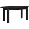 Table basse Noir 80x40x35 cm Bois massif de pin 