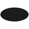 Table basse Noir 80x40x35 cm Bois massif de pin 
