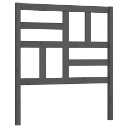 Tête de lit Gris 106x4x104 cm Bois massif de pin 